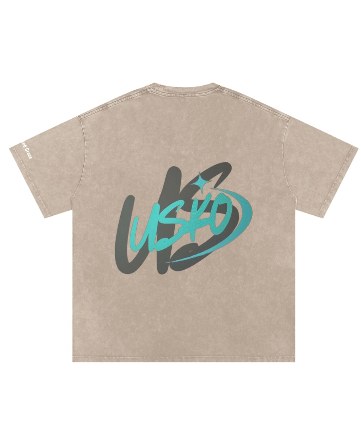 Usko- Snow Washed Boxy T-Shirt