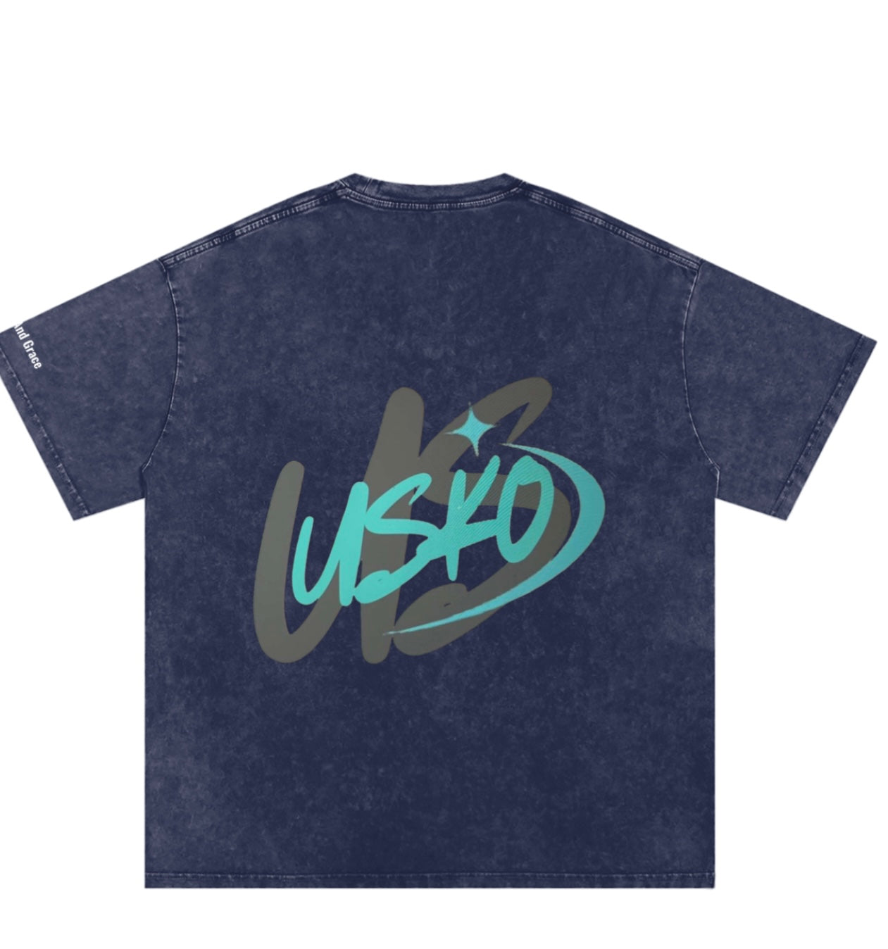 Usko- Snow Washed Boxy T-Shirt