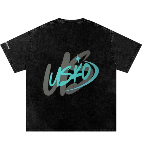 Usko- Snow Washed Boxy T-Shirt