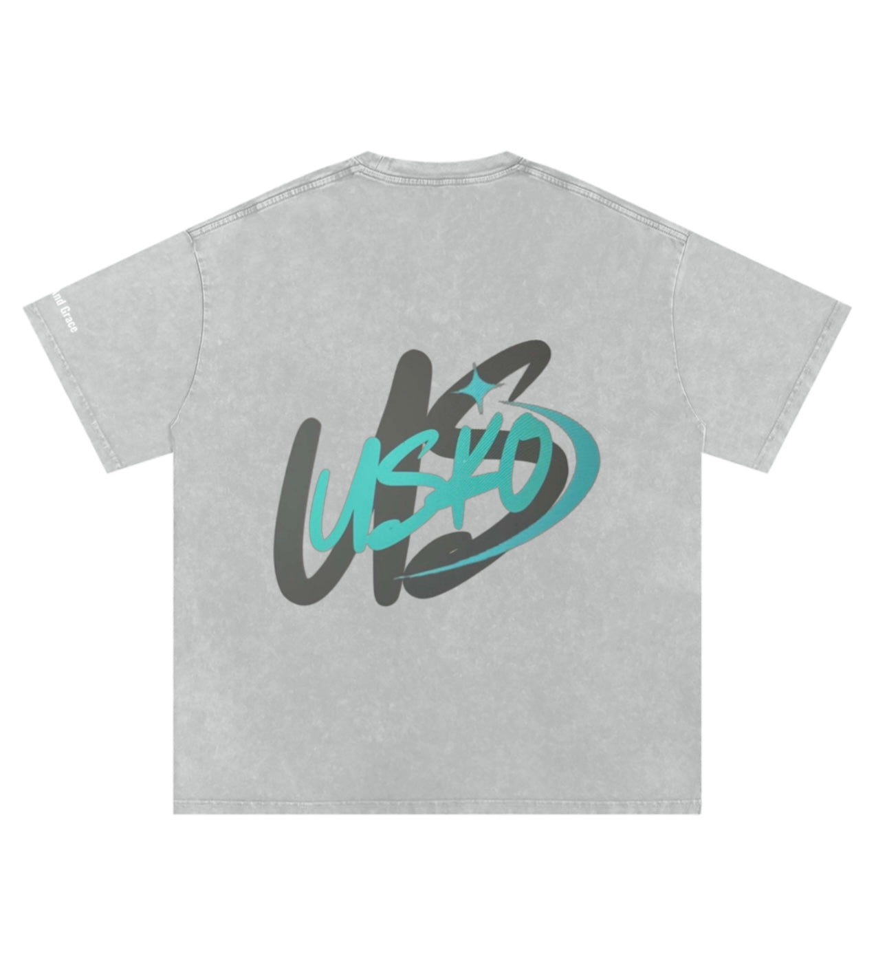 Usko- Snow Washed Boxy T-Shirt